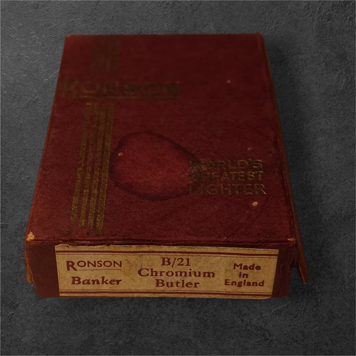 Ronson Banker B/21 – Boxed - brasswick