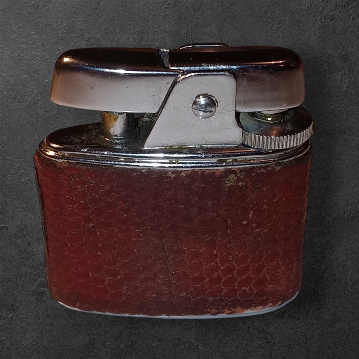 Ronson Varaflame Red Leather - brasswick
